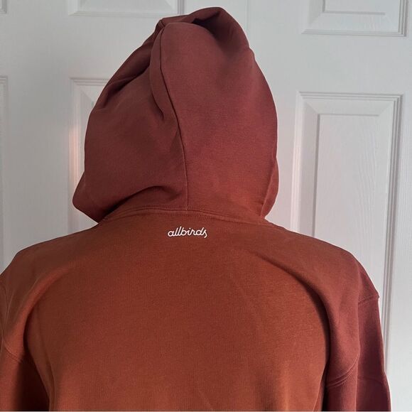 Allbirds R&R Cotton Blend Hoodie Sweatshirt in Terracotta Medium - Picture 7 of 11